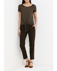 Женская оливковая футболка от Vero Moda