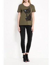 Женская оливковая футболка от Vero Moda