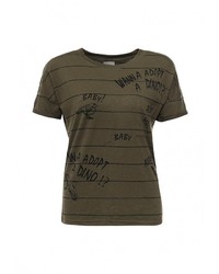 Женская оливковая футболка от Vero Moda