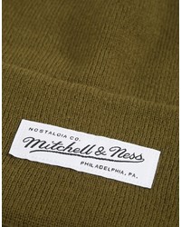Мужская оливковая шапка от Mitchell & Ness