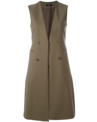 Женская оливковая шерстяная куртка от Theory