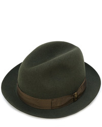 Мужская оливковая шерстяная шляпа от Borsalino