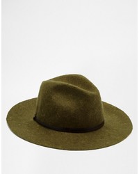 Мужская оливковая шерстяная шляпа от Catarzi