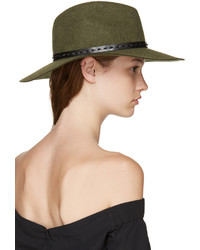 Женская оливковая шерстяная шляпа от Rag & Bone