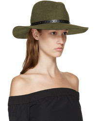 Женская оливковая шерстяная шляпа от Rag & Bone