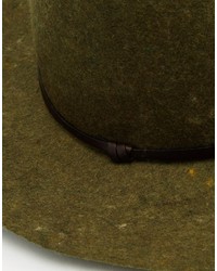 Мужская оливковая шерстяная шляпа от Catarzi