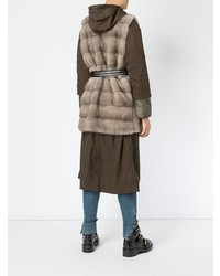 Оливковая шуба от Blancha