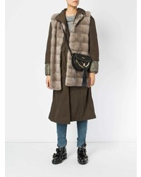 Оливковая шуба от Blancha