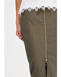 Оливковая юбка-карандаш от Dorothy Perkins