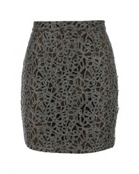 Оливковая юбка-карандаш