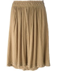 Оливковая юбка со складками от Etoile Isabel Marant