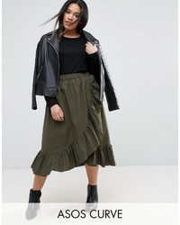 Оливковая юбка от Asos