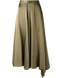 Оливковая юбка от MM6 MAISON MARGIELA