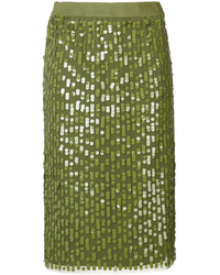 Оливковая юбка от Twin-Set