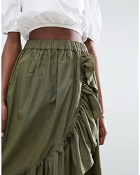 Оливковая юбка от Asos