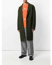 Оливковое длинное пальто от Études