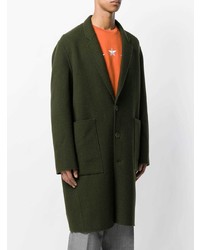 Оливковое длинное пальто от Études