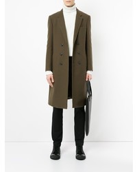 Оливковое длинное пальто от Loveless