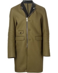 Оливковое длинное пальто от DSQUARED2