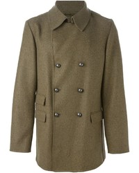 Оливковое длинное пальто от Ermanno Scervino