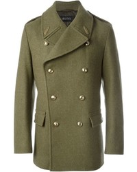 Оливковое длинное пальто от Gucci