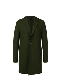 Оливковое длинное пальто от Harris Wharf London