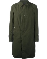 Оливковое длинное пальто от Kolor
