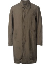Оливковое длинное пальто от Monkey Time