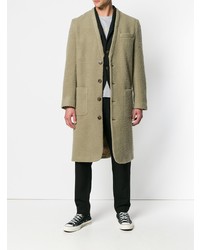 Оливковое длинное пальто от Societe Anonyme