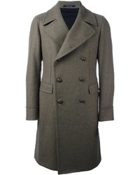 Оливковое длинное пальто от Tagliatore