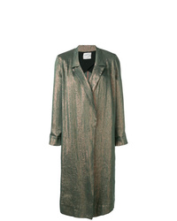 Женское оливковое пальто дастер от Forte Forte