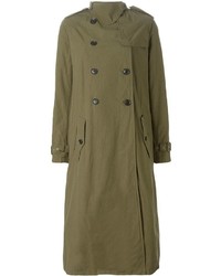 Женское оливковое пальто дастер от Kolor
