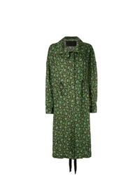 Женское оливковое пальто с принтом от Christian Wijnants