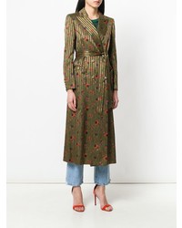 Женское оливковое пальто с принтом от Blazé Milano