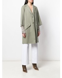 Женское оливковое пальто от Manzoni 24