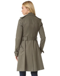 Женское оливковое пальто от Rebecca Minkoff