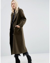 Женское оливковое пальто от Asos