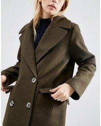 Женское оливковое пальто от Asos