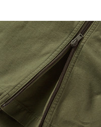 Мужское оливковое пальто от Maison Margiela