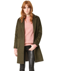 Женское оливковое пальто от d.RA