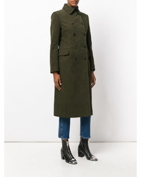 Женское оливковое пальто от Aspesi