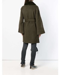 Женское оливковое пальто от P.A.R.O.S.H.