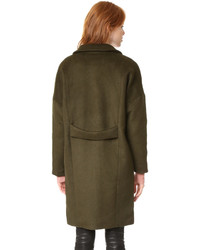 Женское оливковое пальто от d.RA