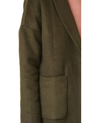 Женское оливковое пальто от d.RA