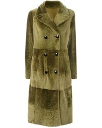 Женское оливковое пальто от Drome