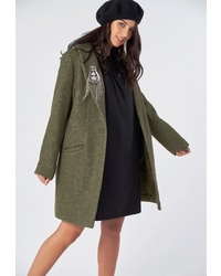 Женское оливковое пальто от FLY