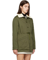 Женское оливковое пальто от A.P.C.