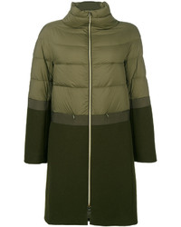 Женское оливковое пальто от Herno