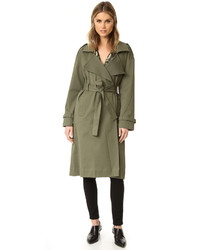 Женское оливковое пальто от Marissa Webb
