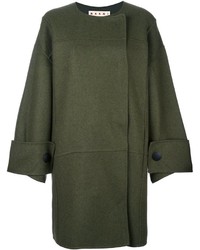 Женское оливковое пальто от Marni